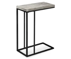 Monarch Reclaimed Wood Look C Side Table -Living Room Furniture 810542490 2