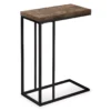 Monarch Reclaimed Wood Look C Side Table 2 Monarch Reclaimed Wood Look C Side Table -Living Room Furniture 810542491 2