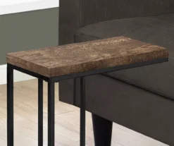 Monarch Reclaimed Wood Look C Side Table -Living Room Furniture 810542491 3