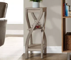 Monarch 3-Tier Twisted Leg Side Table -Living Room Furniture 810542508 1