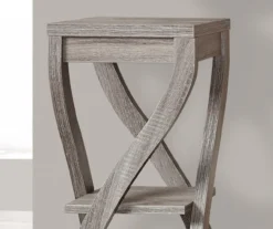 Monarch 3-Tier Twisted Leg Side Table -Living Room Furniture 810542508 3