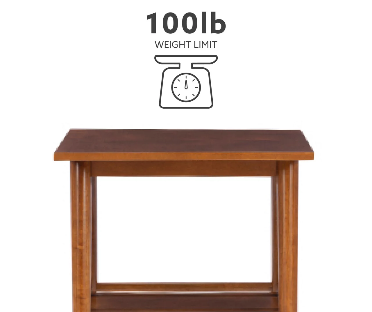 Presley Brown 2-Tier Slatted Wood End Table 8 Presley Brown 2-Tier Slatted Wood End Table - Image 6