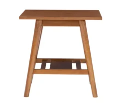 Presley Brown 2-Tier Slatted Wood End Table 19 Presley Brown 2-Tier Slatted Wood End Table -Living Room Furniture 810543147 A0 2