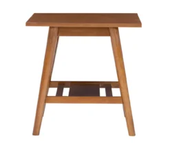 Presley Brown 2-Tier Slatted Wood End Table 22 Presley Brown 2-Tier Slatted Wood End Table -Living Room Furniture 810543147 A2 5