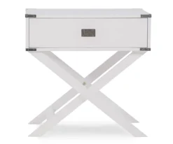 Cami Single Drawer X Base Accent Table -Living Room Furniture 810543185 3