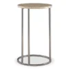 Global Designs Pewter Geometric Capiz Mosaic C Accent Table -Living Room Furniture 810543213 1