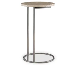Global Designs Pewter Geometric Capiz Mosaic C Accent Table -Living Room Furniture 810543213 4