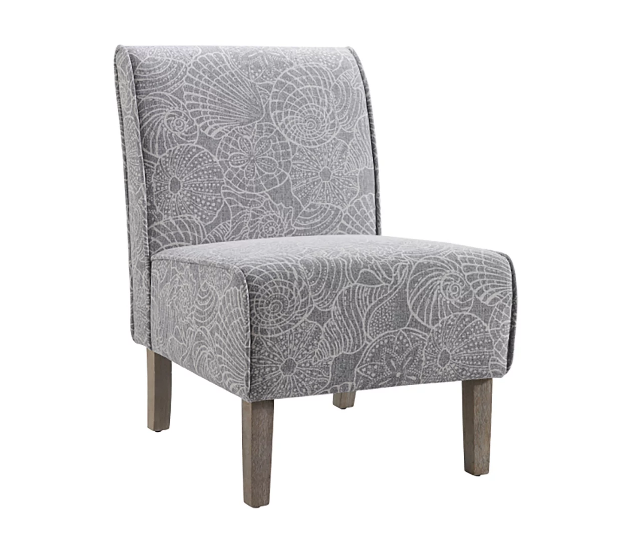 Jane Dark Gray Upholstered Coastal Slipper Chair 3 Jane Dark Gray Upholstered Coastal Slipper Chair