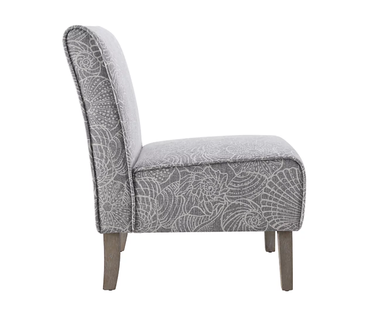 Jane Dark Gray Upholstered Coastal Slipper Chair 6 Jane Dark Gray Upholstered Coastal Slipper Chair - Image 4