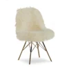 Layton Cream & Gold Faux Fur Chair 2 Layton Cream & Gold Faux Fur Chair -Living Room Furniture 810543311 1