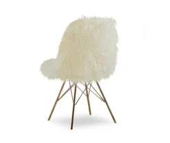 Layton Cream & Gold Faux Fur Chair 10 Layton Cream & Gold Faux Fur Chair -Living Room Furniture 810543311 3