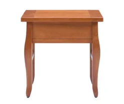 Denver Antique Pine 1-Drawer Curved Leg End Table -Living Room Furniture 810543318 A2 5