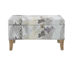 Lisa Palm Tree Storage Ottoman -Living Room Furniture 810543332 3