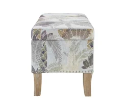 Lisa Palm Tree Storage Ottoman -Living Room Furniture 810543332 5