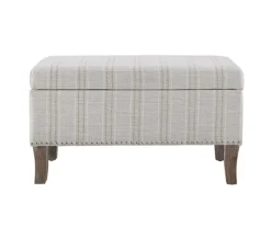Lisa Railroad Striped Storage Ottoman 9 Lisa Railroad Striped Storage Ottoman -Living Room Furniture 810543333 3