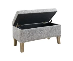 Lisa Seashell Storage Ottoman 11 Lisa Seashell Storage Ottoman -Living Room Furniture 810543334 5