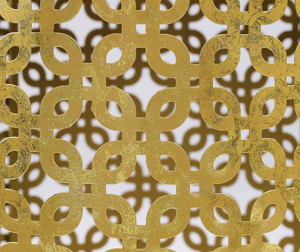 Asher Gold 2-Piece Pierced Metal Nesting Table Set 6 Asher Gold 2-Piece Pierced Metal Nesting Table Set - Image 4