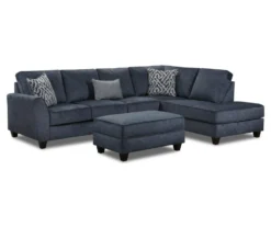 Dancaster Navy Storage Ottoman -Living Room Furniture 810569828 810569829 810569830 1