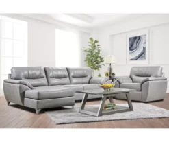 Clifton Ridge Stone Vegan Leather Swivel Chair 7 Clifton Ridge Stone Vegan Leather Swivel Chair -Living Room Furniture 810569859 810569860 810569861