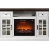 60" White 2-Tone Electric Fireplace Console 1 60" White 2-Tone Electric Fireplace Console -Living Room Furniture 810570730 1