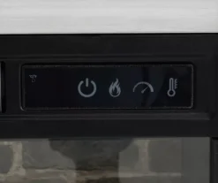 54" 2-Tone Shutter Door Electric Fireplace Console 15 54" 2-Tone Shutter Door Electric Fireplace Console -Living Room Furniture 810571321 4