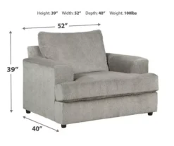 Signature Design By Ashley Soletren Oversized Armchair 31 Signature Design By Ashley Soletren Oversized Armchair -Living Room Furniture 810587413 21