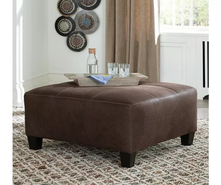 Signature Design By Ashley Navi Faux Leather Oversized Accent Ottoman 10 Signature Design By Ashley Navi Faux Leather Oversized Accent Ottoman - Image 8