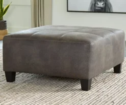 Signature Design By Ashley Navi Faux Leather Oversized Accent Ottoman 12 Signature Design By Ashley Navi Faux Leather Oversized Accent Ottoman -Living Room Furniture 810587441 4 1