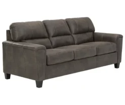 Signature Design By Ashley Navi Faux Leather Sofa -Living Room Furniture 810587443 1
