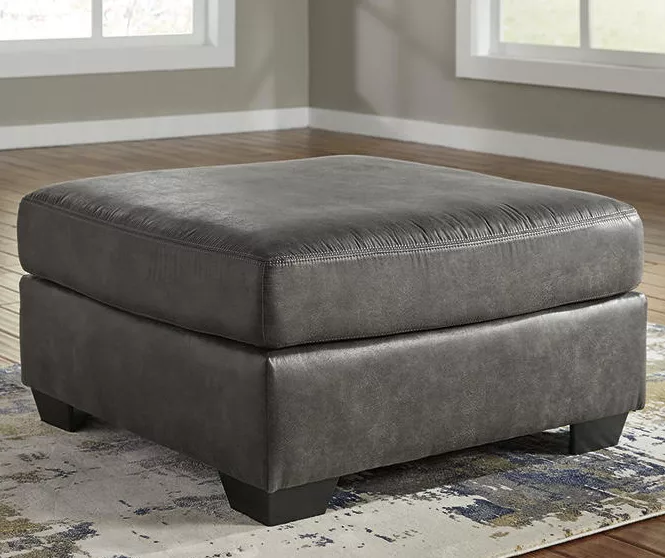Bladen Slate Faux Leather Oversize Accent Ottoman 4 Bladen Slate Faux Leather Oversize Accent Ottoman - Image 2