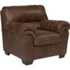 Bladen Coffee Faux Leather Armchair -Living Room Furniture 810587481 2