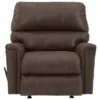 Navi Chestnut Faux Leather Rocker Recliner 2 Navi Chestnut Faux Leather Rocker Recliner -Living Room Furniture 810587485 3