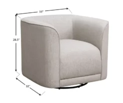 Saco Sand Swivel Accent Chair -Living Room Furniture 810590536 4 1