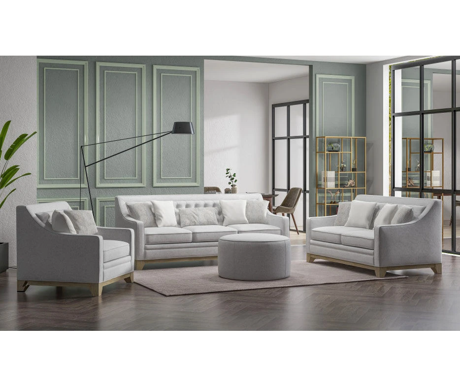 Waltham Wickham Gray Ottoman 4 Waltham Wickham Gray Ottoman - Image 2