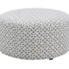 Anderson Gray Lattice Ottoman 1 Anderson Gray Lattice Ottoman -Living Room Furniture 810590544