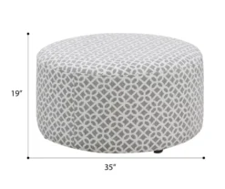 Anderson Gray Lattice Ottoman 7 Anderson Gray Lattice Ottoman -Living Room Furniture 810590544 2 1