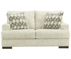 Caretti Parchment Loveseat -Living Room Furniture 810594576