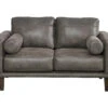 Arroyo Smoke Faux Leather Loveseat -Living Room Furniture 810594589 4