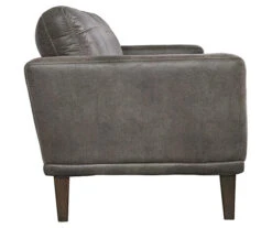 Arroyo Smoke Faux Leather Loveseat -Living Room Furniture 810594589 5