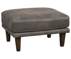 Arroyo Smoke Faux Leather Ottoman 9 Arroyo Smoke Faux Leather Ottoman -Living Room Furniture 810594591 1