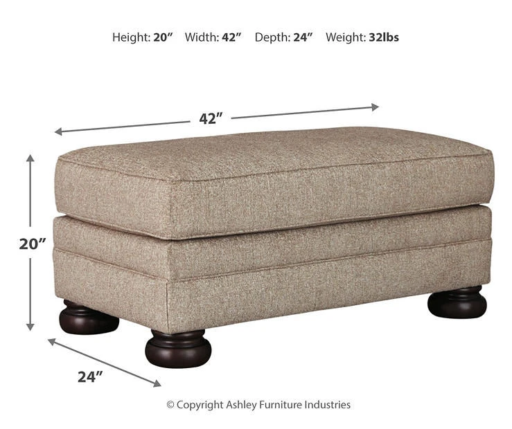 Kananwood Oatmeal Ottoman 6 Kananwood Oatmeal Ottoman - Image 4