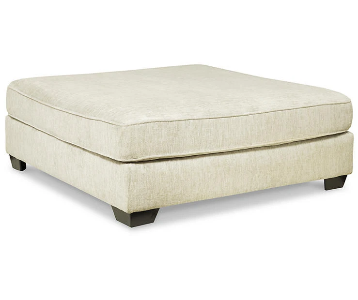 Kildare Parchment Oversize Accent Ottoman 3 Kildare Parchment Oversize Accent Ottoman
