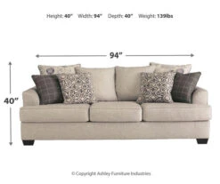 Velletri Pewter Sofa -Living Room Furniture 810594666 3