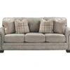Olsberg Steel Faux Suede Sofa -Living Room Furniture 810594668