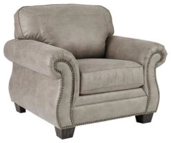 Olsberg Steel Faux Suede Armchair 11 Olsberg Steel Faux Suede Armchair -Living Room Furniture 810594671 1 1