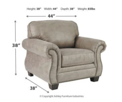 Olsberg Steel Faux Suede Armchair 10 Olsberg Steel Faux Suede Armchair -Living Room Furniture 810594671 3 1