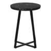 Monarch Faux Marble & Metal Accent Table -Living Room Furniture 810598395 A0