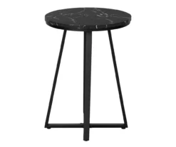 Monarch Faux Marble & Metal Accent Table -Living Room Furniture 810598395 A1