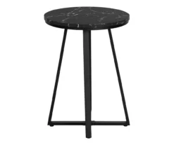 Monarch Faux Marble & Metal Accent Table -Living Room Furniture 810598395 A3