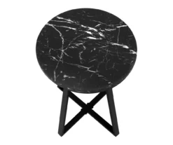 Monarch Faux Marble & Metal Accent Table -Living Room Furniture 810598395 A5